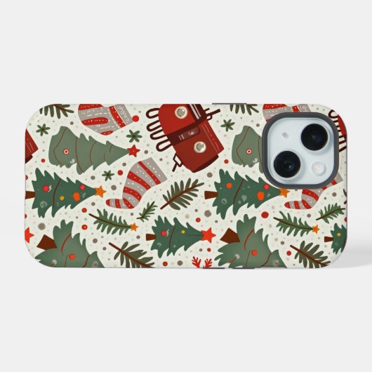 iPhone 15 Weihnachtsfall Hülle (Rückseite (Horizontal))