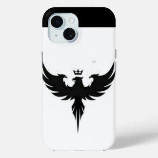 "iPhone 15 White & Eagle Design Case - Bold und El