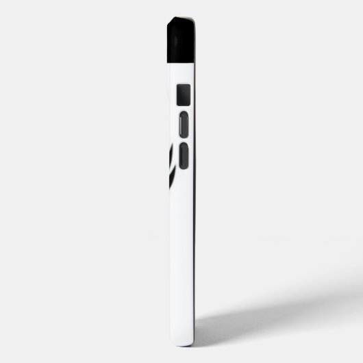 "iPhone 15 White & Eagle Design Case - Bold und El (Rückseite / Links)