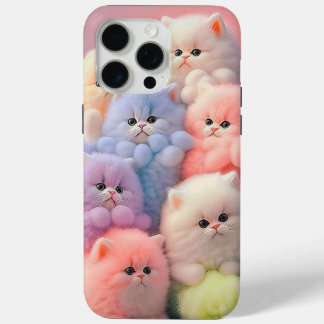 iPhone 15Pro Max Gehäuse Teddy Katzen farbenfroh Case-Mate iPhone Hülle