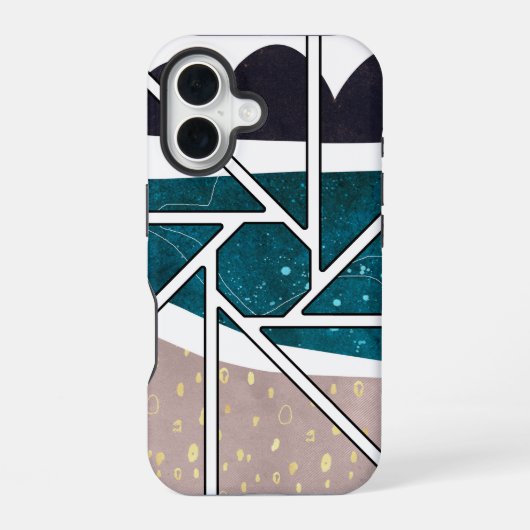 iPhone 16 abstraktes Case-Design Hülle (Rückseite)
