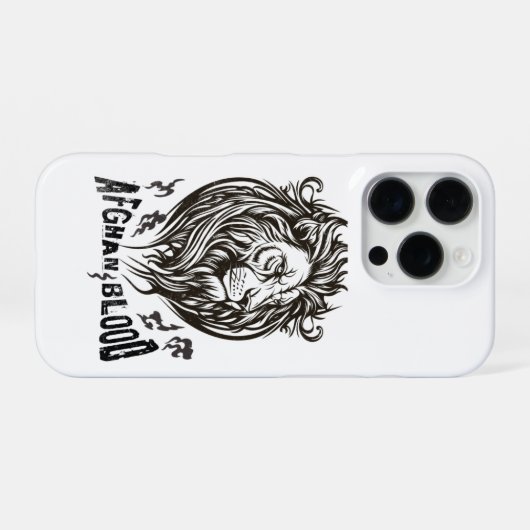 iPhone 16 Case Afghan Blood Lion iPhone Hülle (Rückseite (Horizontal))