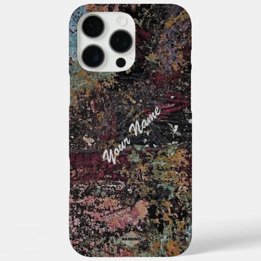 iPhone 16 Case Artist Paint Look HAMbWG (Rückseite)