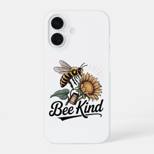 iPhone 16 Case Bee Kind Hülle (Rückseite)