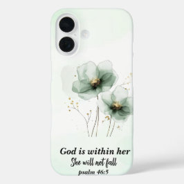 Iphone 16 case, Biblical phrase Hülle