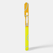 iPhone 16 Case Circles Loops Gelb Grün Orange (Rückseite / Links)