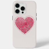 iPhone 16 Case - Fingerprint Liebe Heart - Einziga (Rückseite)