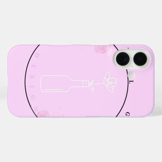 iphone 16 case flower in a bottle (Rückseite (Horizontal))