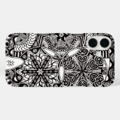 iPhone 16 Case "Golden Nebulae" (monochrome) (Rückseite (Horizontal))
