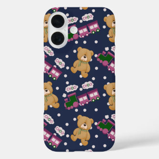 Iphone 16 Choo choo train bear case
