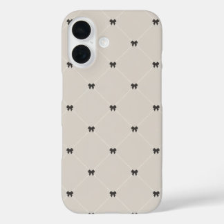 iPhone 16 Fall mit Criss-Cross Bow Design iPhone 16 Hülle
