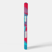 IPhone 16 Fall "Pink and Aqua Blue Abstrakt Art" Case-Mate iPhone Hülle (Rückseite / Rechts)
