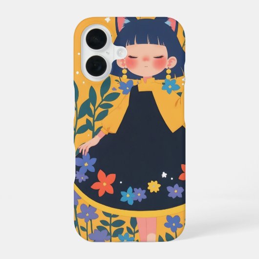 iPhone 16 Full Print Case - Stilvoll haltbar Hülle (Rückseite)