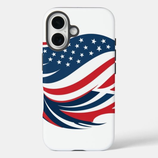 iPhone 16 Gehäuse u.s.a Flag Case-Mate iPhone Hülle (Rückseite)