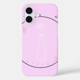 iPhone 16 Hülle Blumen in einer Flasche