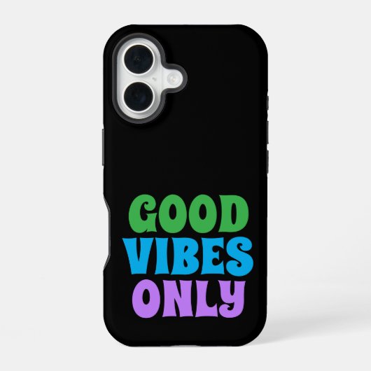 iPhone 16 Hülle gute Vibes only (Rückseite)