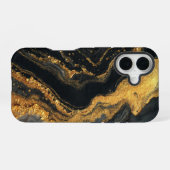 iPhone 16-Hülle mit abstraktem Design im Malstil 16 Hülle (Rückseite (Horizontal))