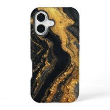 iPhone 16-Hülle mit abstraktem Design im Malstil