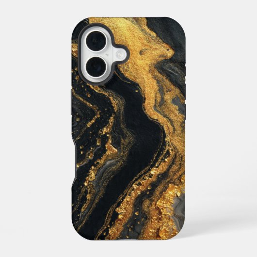 iPhone 16-Hülle mit abstraktem Design im Malstil 16 Hülle (Rückseite)