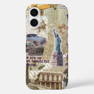 iPhone 16 Hülle Vintage Europäische Ästhetik Colla