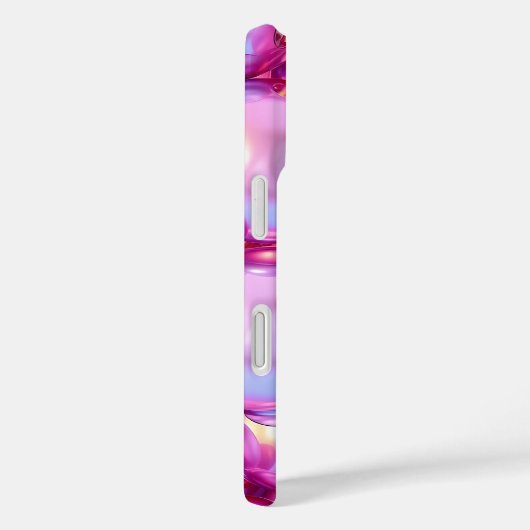 iPhone 16 Irisches Rosa 3D Glänzender Bubble Case (Rückseite / Rechts)