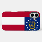 iPhone 16 Plus Case-Mate, georgische Flagge Case-Mate iPhone Hülle (Rückseite (Horizontal))