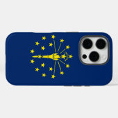iPhone 16 Pro Case-Mate, Indiana-Flagge Case-Mate iPhone Hülle (Rückseite (Horizontal))