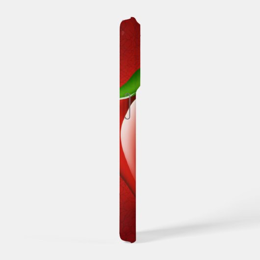 iPhone 16 Pro Case | Red Apple Logo Design | Minim iPhone Hülle (Rechte Seite)