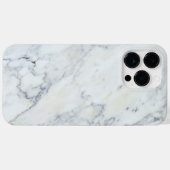 iPhone 16 Pro Gehäuse aus weißem Marmor Case-Mate iPhone Hülle (Rückseite (Horizontal))
