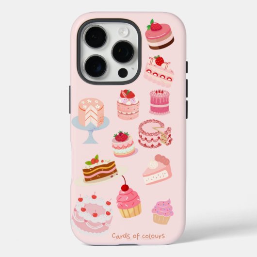 iPhone 16 pro Gehäuse Kuchen Design Case-Mate iPhone Hülle (Rückseite)