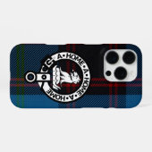 iPhone 16 Pro Hülle - Hume Ancient Tartan & Wappen (Rückseite (Horizontal))