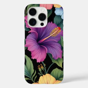 iPhone 16 Pro Hülle Tropische Blumen Hibiskus