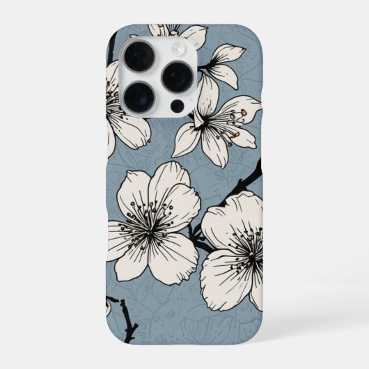 Iphone 16 Pro leichte Hülle mit Kirschblüte (Rückseite)