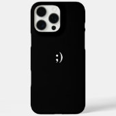 iPhone 16 Pro Max Case Black Simple (Rückseite)