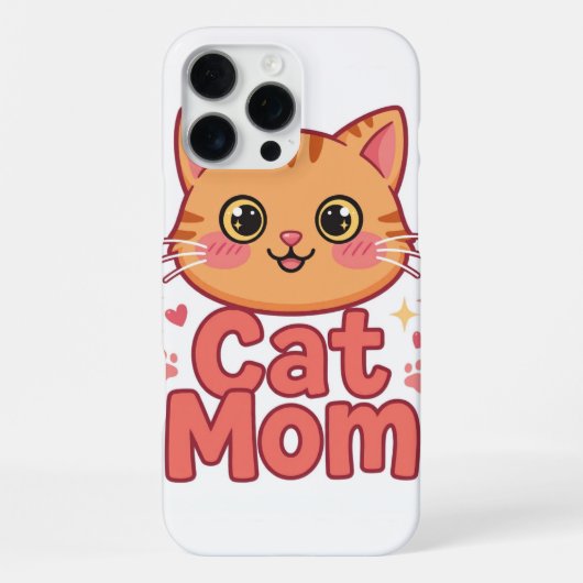 iPhone 16 Pro Max Hülle Cat Mom (Rückseite)