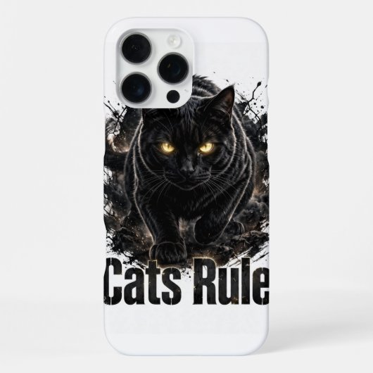 iPhone 16 Pro Max Hülle Cats Rule (Rückseite)