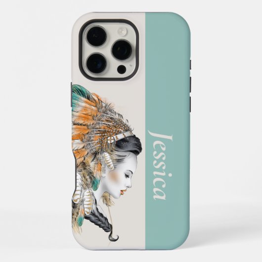 iPhone 16 Pro Max Hülle für Native Americans (Rückseite)