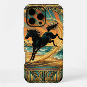 iPhone 16 Pro Max Hülle, Wild Black Horse Freedom Hülle