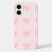 iPhone 16 rosa Schleifendesign Case-Mate iPhone Hülle (Rückseite)