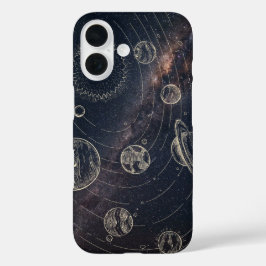 iPhone 16 Space Case – Planeten und Galaxie-Kunstw