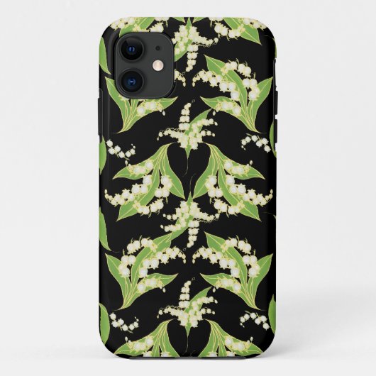 iPhone 5/5 Xtreme Case Lilies of the Valley Black (Rückseite)