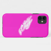 iPhone 5 Bahn-Logo-Weiß auf Rosa Case-Mate iPhone Hülle (Rückseite (Horizontal))