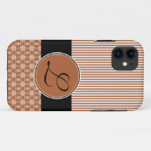 iPhone 5 Barely There Case Vorlage Braunes Muster (Rückseite (Horizontal))