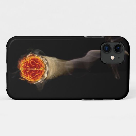 Iphone 5 Case Brain Smoke (Rückseite (Horizontal))