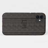 iPhone 5 Case Brown Suede Look (Rückseite (Horizontal))