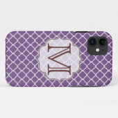 IPHONE 5 Case für das Quarterfolienmonogramm (Rückseite (Horizontal))