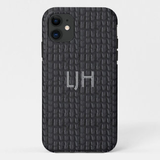 iPhone 5 Case Gray Leather Look