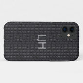 iPhone 5 Case Gray Leather Look (Rückseite (Horizontal))