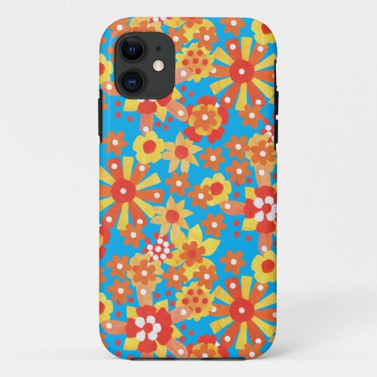 iPhone 5 Case-Mate Case, Ditzy Orange Blume Hülle (Rückseite)
