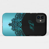iPhone 5 Case-Mate Fall Aquamarin Blue Black Hülle (Rückseite (Horizontal))
